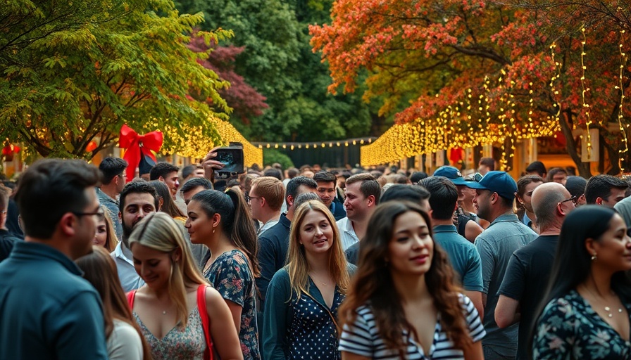 Lively outdoor gathering at an Austin special event with diverse crowd.