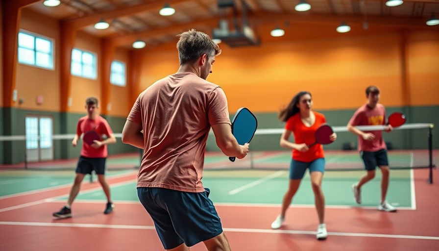 Pickleball E Paddle Review with players in sports hall.