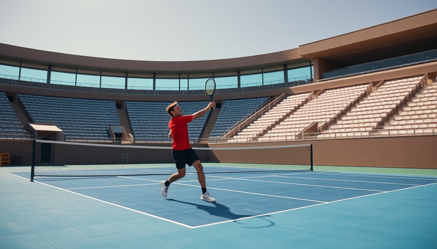 Tennis player practicing volleys for better control on court.