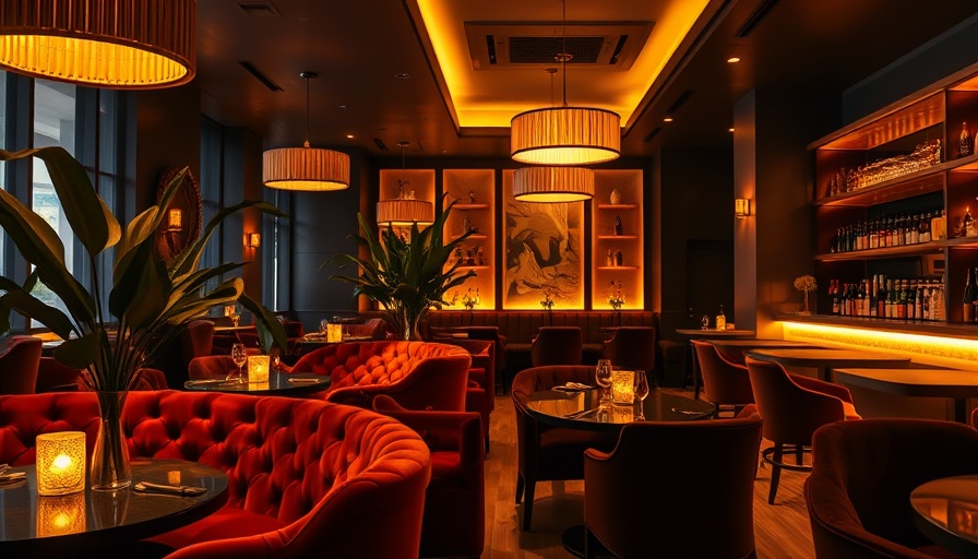 Sophisticated New Austin bars interior with plush seating.