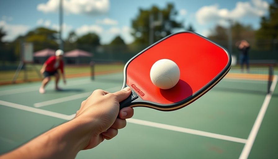 Dynamic pickleball game showing paddle and ball on court for best pickleball paddles giveaway.