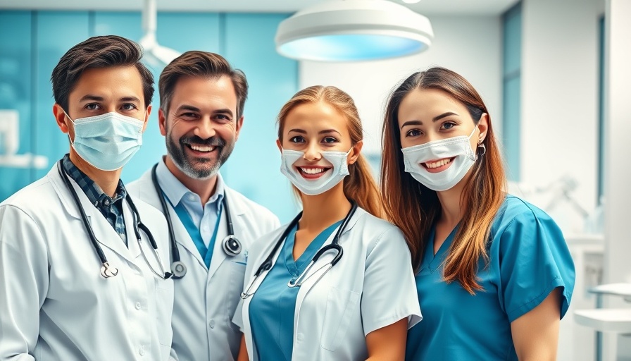 Friendly dental team in a modern clinic, sedation dentistry Austin.