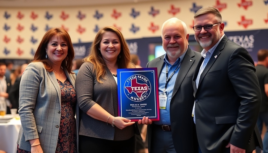 Group at ATX TV Festival with Texas Made Award