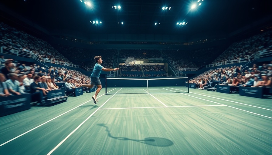 Rise of Pickleball: A player serves in a dynamic action shot.