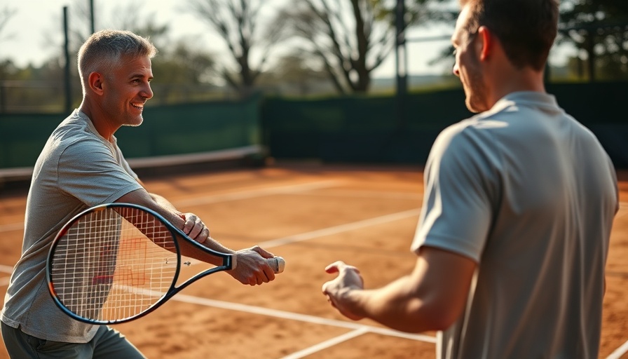 Tennis lesson focusing on mastering the backhand slice on a clay court.