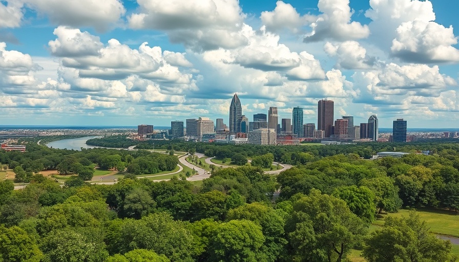 Scenic view of Austin skyline, vibrant and exclusive environment