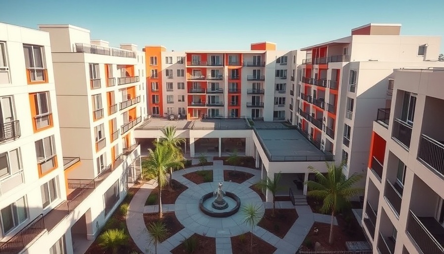 Healing-centered affordable housing in Austin features modern architecture and open spaces.