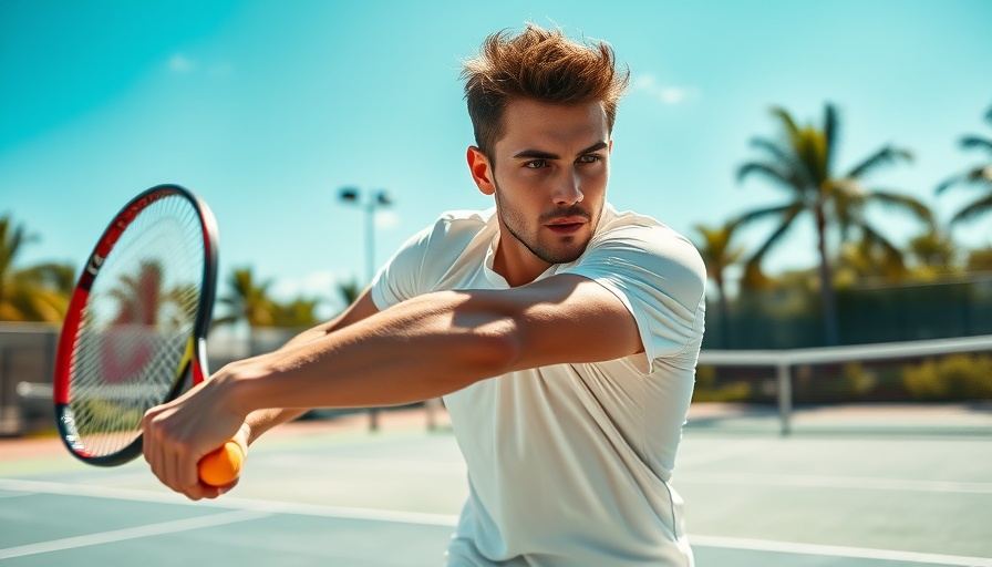 Young player mastering forehand attacks in tennis on sunny court