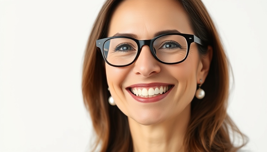 Confident woman in blue shirt smiling for survival guide for high achievers.