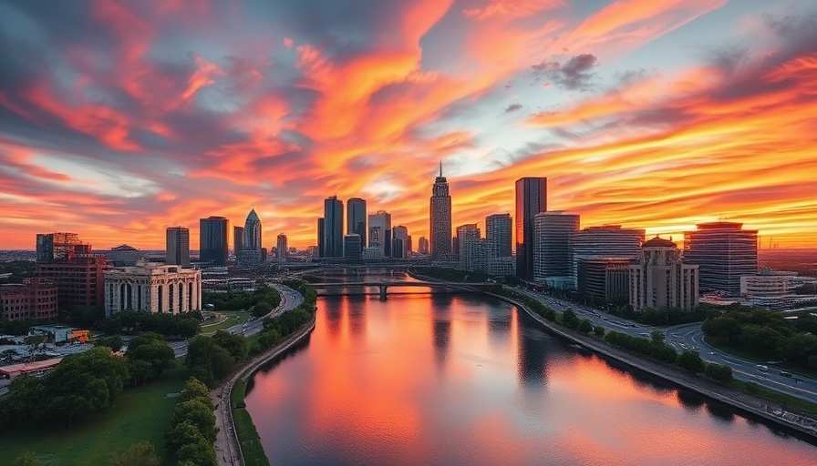 Austin tours for luxury dining with stunning sunset skyline.