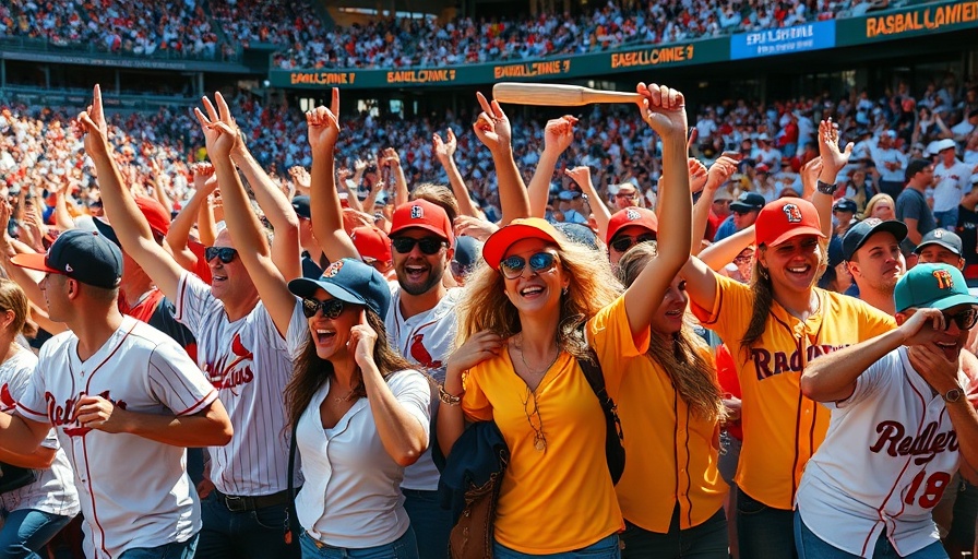 Philadelphia tailgater moments, fans celebrating at a lively baseball game.