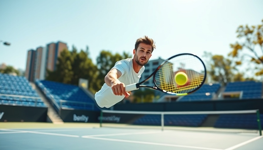 Dynamic shot of a tennis player performing a satisfying forehand.