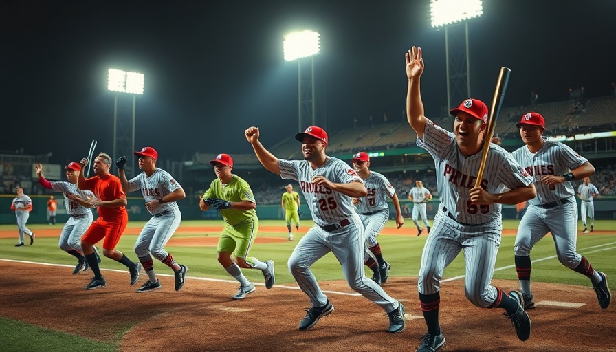 Banana Ball Texas players enjoying a game at night