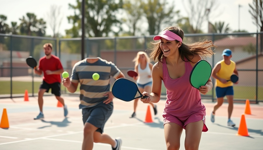 BlazePod Dink Challenge on an outdoor sports court with players competing.