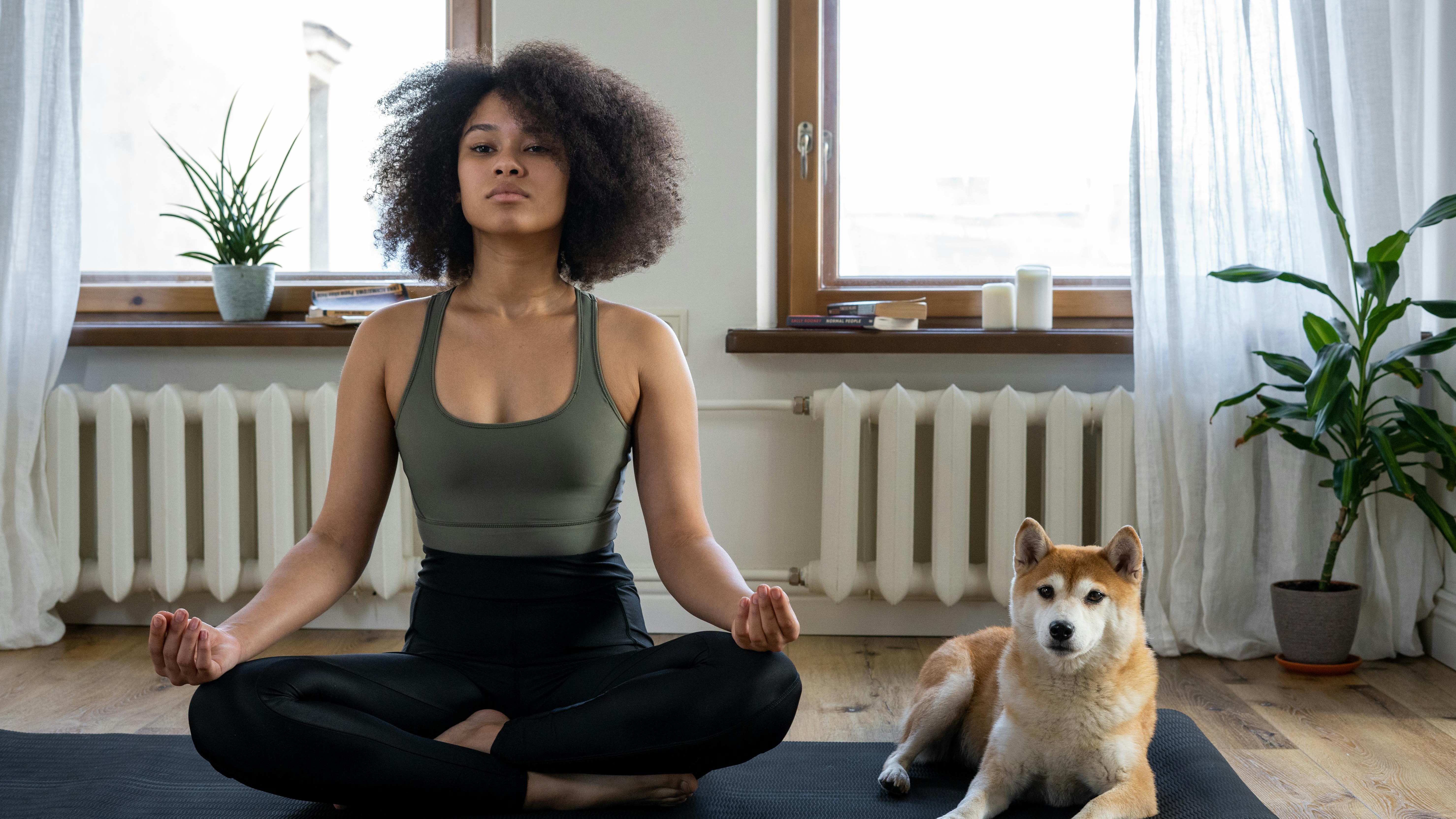 Austin events for singles yoga in a bustling urban park.