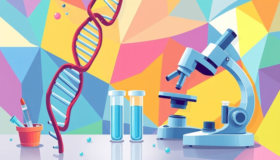 Radiopharmaceutical Manufacturing abstract illustration with scientific elements.
