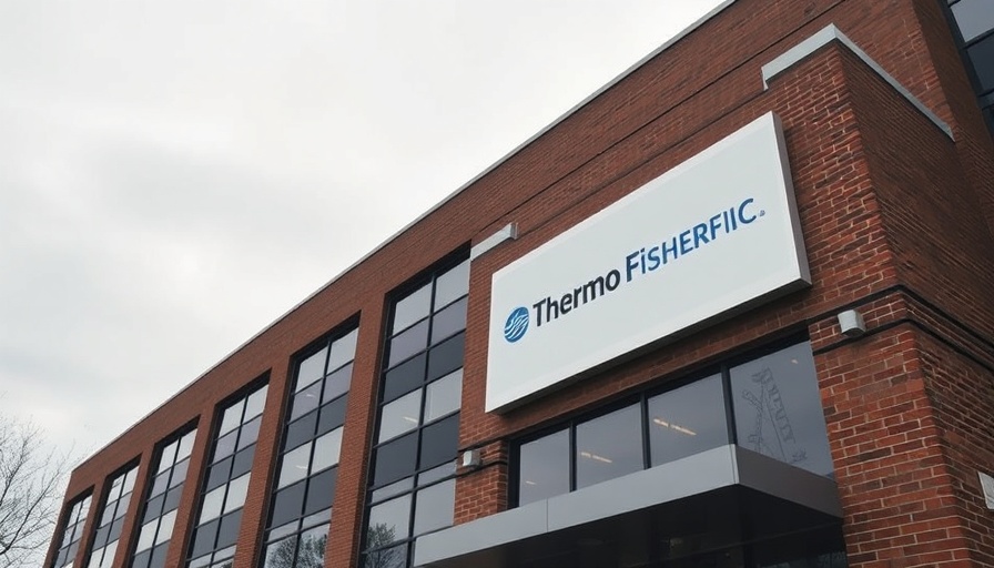 Thermo Fisher Scientific corporate office with logo signage.