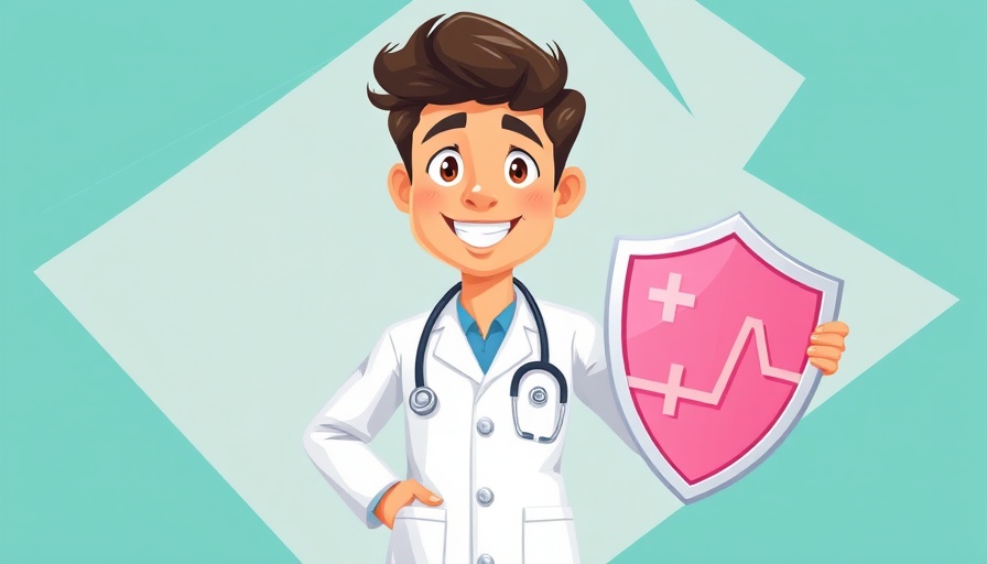 Doctor with health shield illustrating employee benefits and insurance cost solutions.
