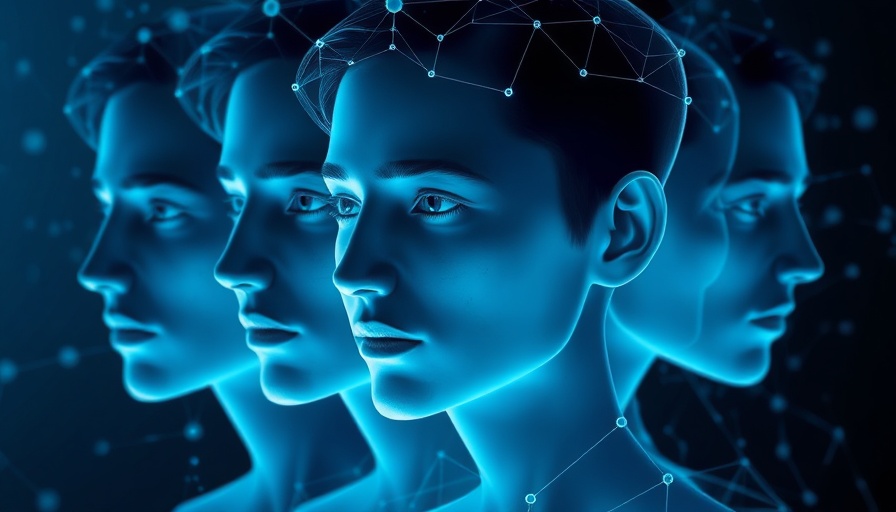 Trustworthy AI roadmap representation featuring human profiles and network.