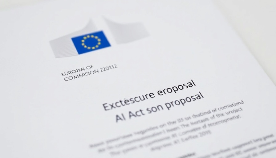 EU AI Act regulation document with European Commission logo.