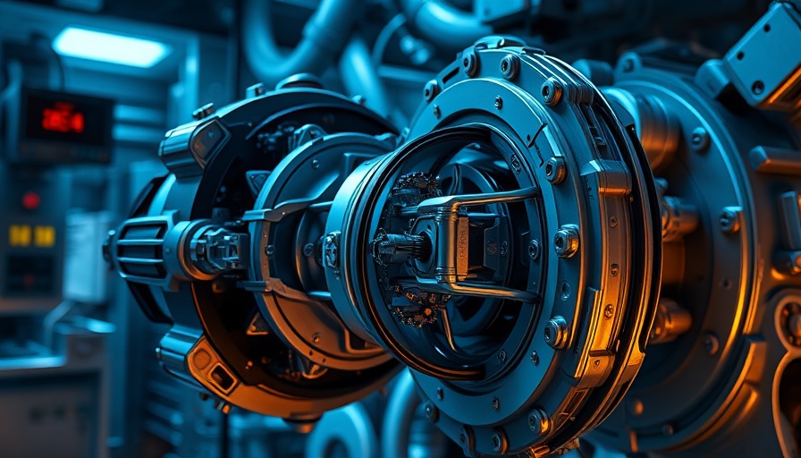 Electric propulsion thruster in a detailed laboratory setup.