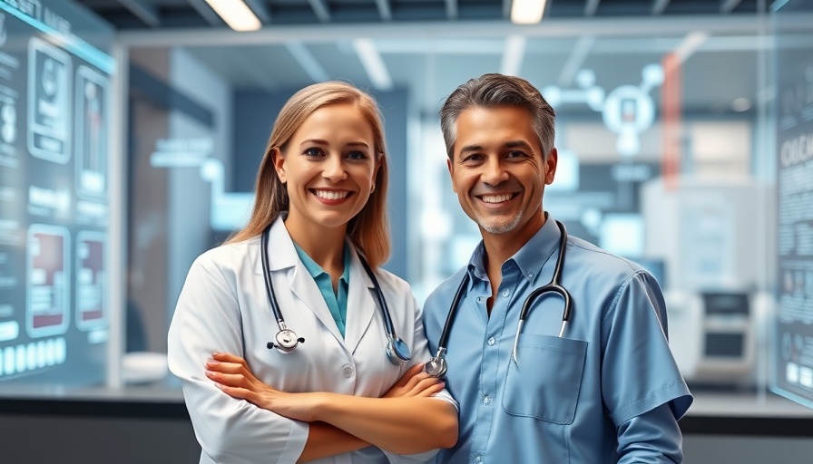 Healthcare Cloud Computing: Innovative professionals in a digital tech setting.