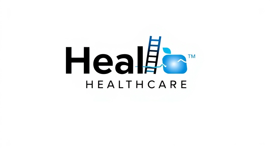 Healthcare Executive Changes logo with ladder icon, contrasting colors.