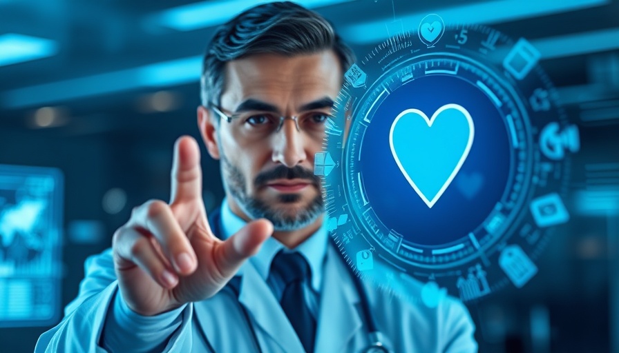 Doctor using digital interface representing advanced digital surgery for global accessibility.