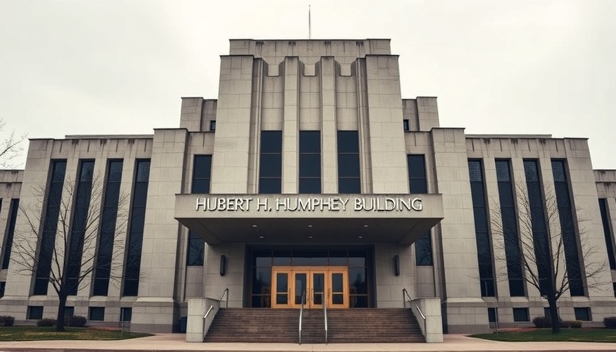 Exterior of the Hubert H. Humphrey Building, HHS.