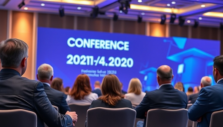 Speakers discussing at HIMSS Global Health Conference, emphasizing healthcare data modernization advocacy.