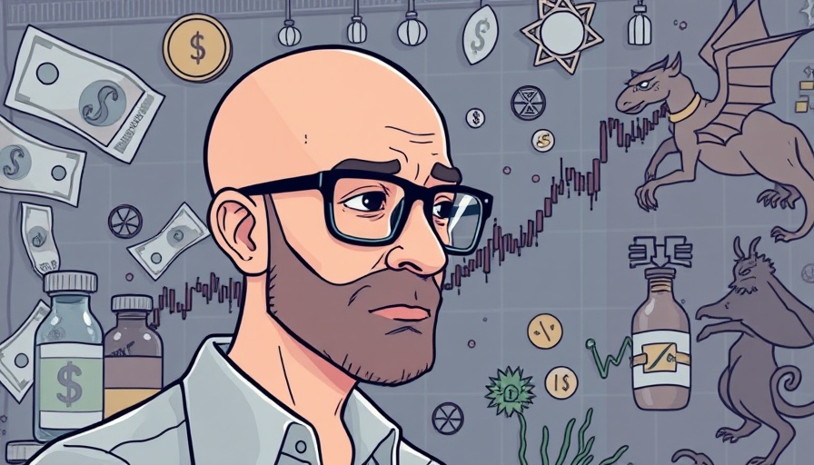 Illustrated biotech scene depicting the state of biotech industry.
