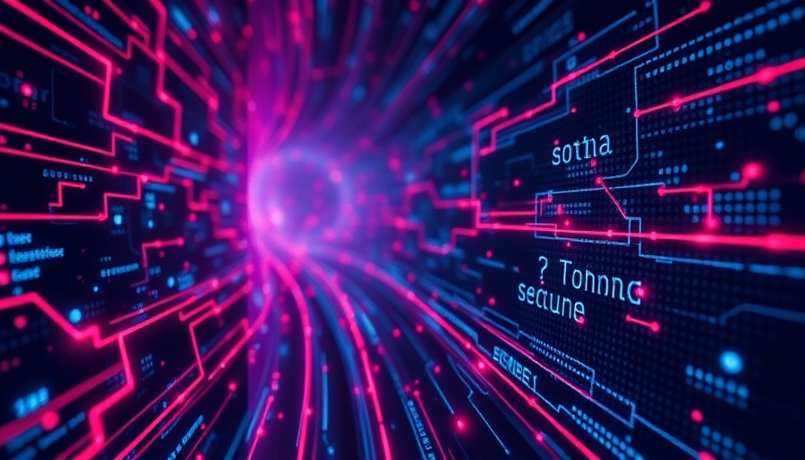 Futuristic digital code lines in AI coding sector boom.