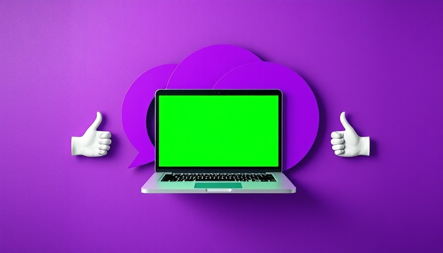 Abstract laptop art for Manus AI Agent Review on purple background