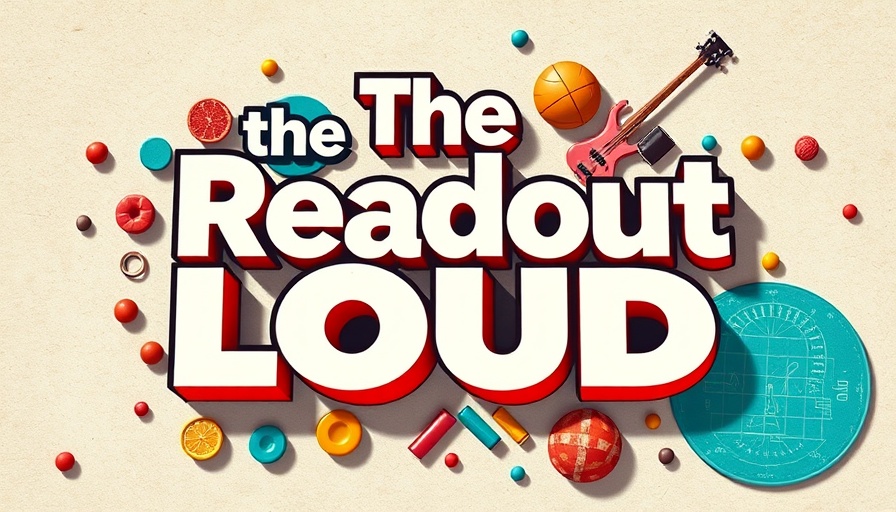 Bold graphic of 'The Readout Loud' with vibrant background.