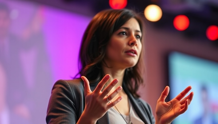 Woman speaking at conference about investor exodus impact on unicorn startups.