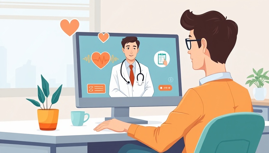 Congress Telehealth Legislation meeting via telemedicine illustration.