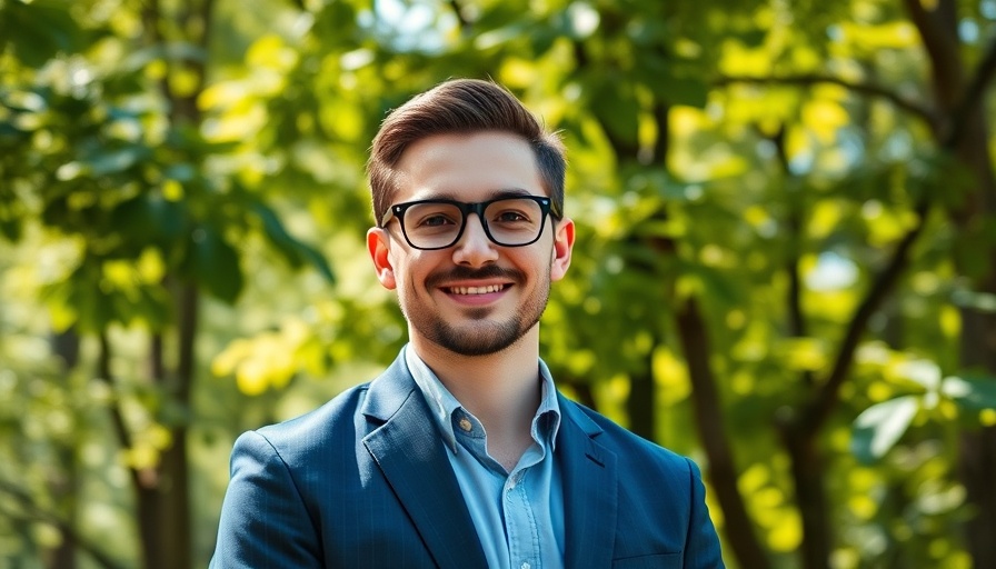 Portrait of a man in a suit outdoors, sunny day, AI in Pulmonary Embolism Management.