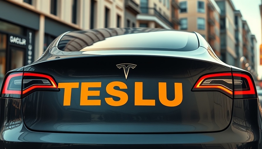Tesla vehicle with text highlighting electric vehicle market challenges.