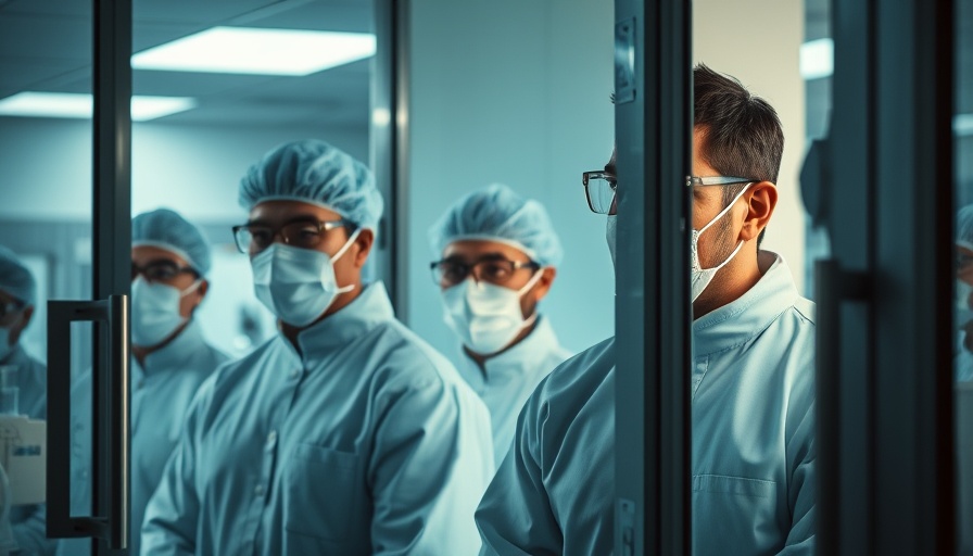 Lab technicians observing through windows in a biotech facility, highlighting Federal funding biotech investment.