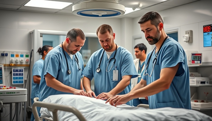 Healthcare professionals organizing in ER, protecting critical infrastructure in healthcare.