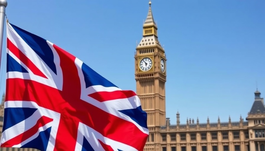 UK founders face funding crisis as Union Jack waves near Big Ben.