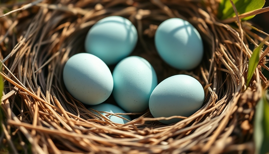 Close-up of bird's nest with eggs symbolizing affordable egg freezing.