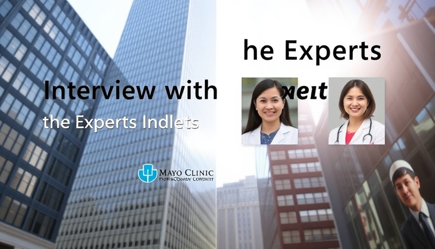 Left atrial appendage closure expert interview title screen at Mayo Clinic.