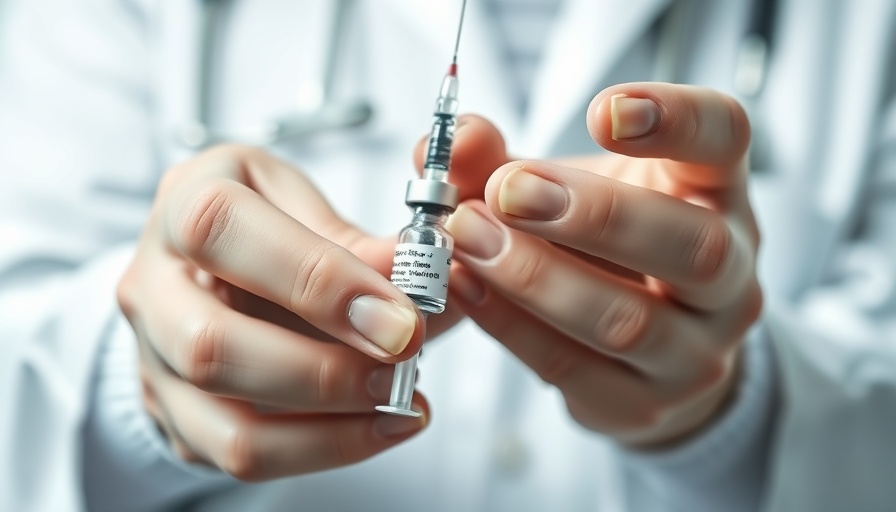 Hands holding syringe and vaccine vial at ACIP Vaccine Meeting.