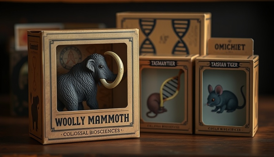 Colossal Biosciences woolly mammoth patent vintage toy box.