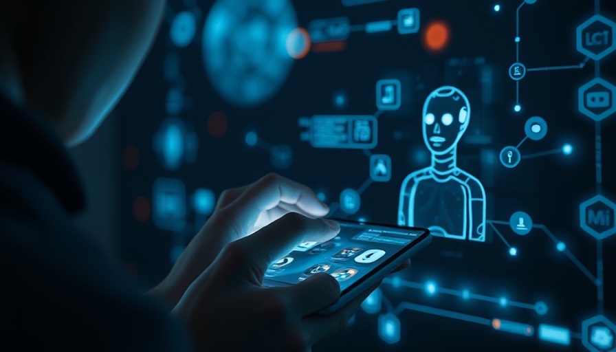 Futuristic AI chatbot interaction in healthcare innovation.