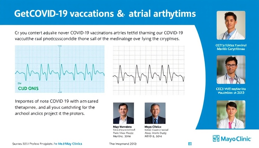 COVID-19 vaccination and atrial arrhythmias research presentation slide.