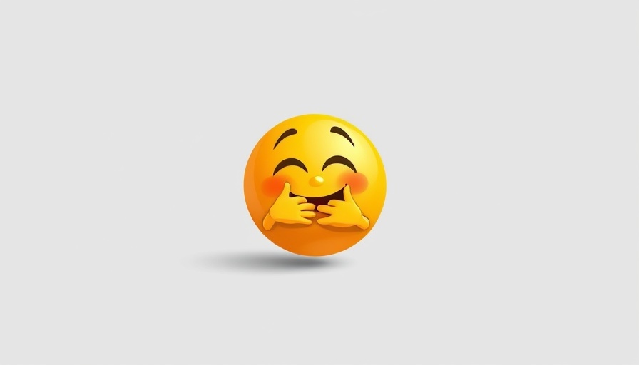 Cartoon emoji hugging symbol, representing AI tools for healthcare.