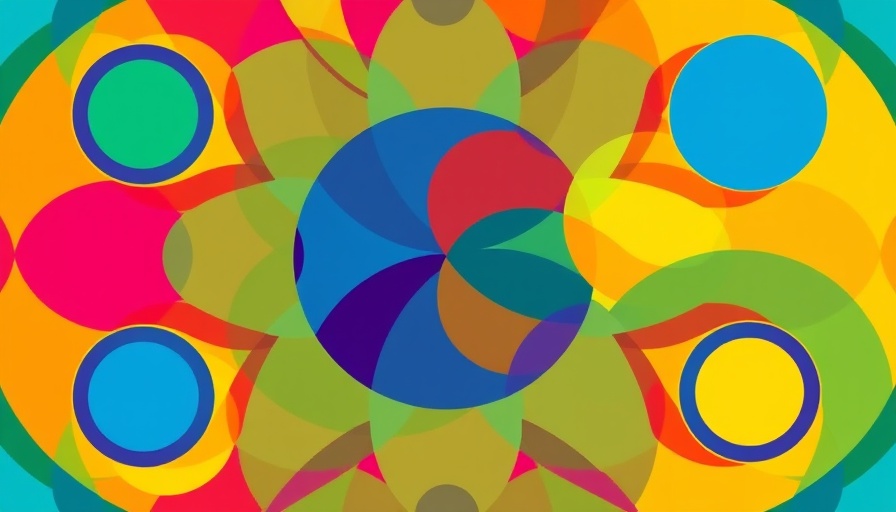 Vibrant abstract shapes illustrating AI support in the patient care journey