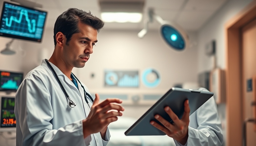 Healthcare expert analyzing data on tablet for secure foundation in technology.